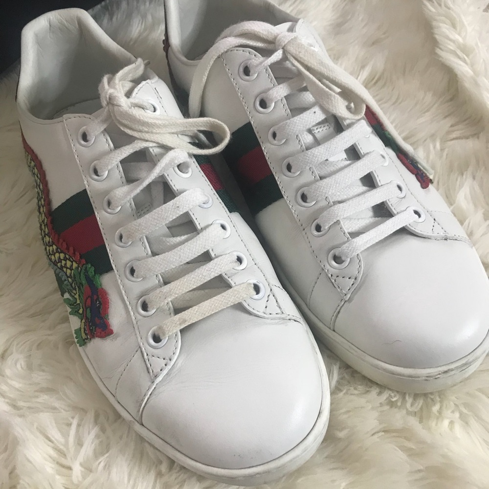 Authentic Gucci Dragon Ace Sneakers